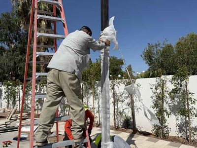 Professional Commercial LED Light Pole Installation